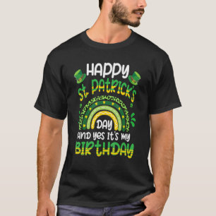 T-shirt Joyeux Jour de la Saint Patrick Son Anniversaire S