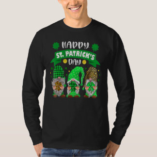 T-shirt Joyeux Jour de la Saint Patrick trois Gnome Shamro