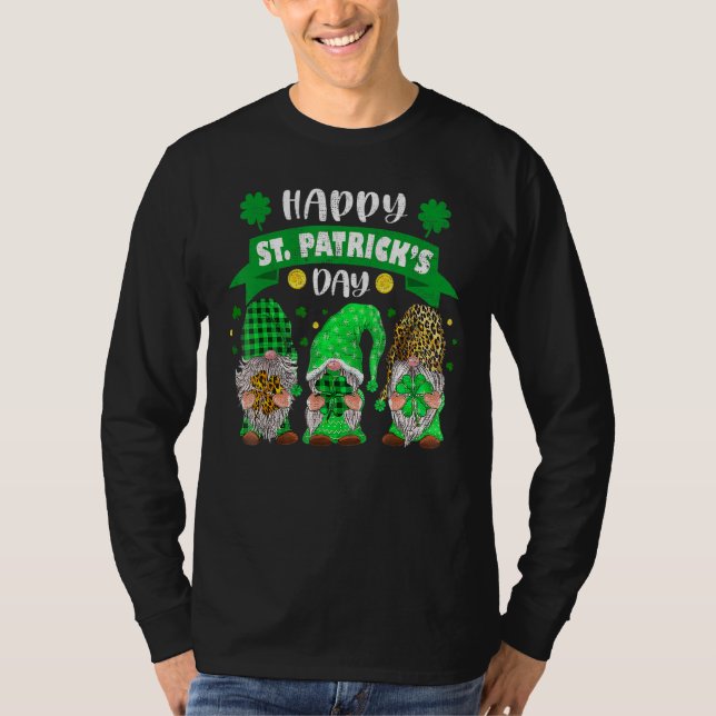 T-shirt Joyeux Jour de la Saint Patrick trois Gnome Shamro
