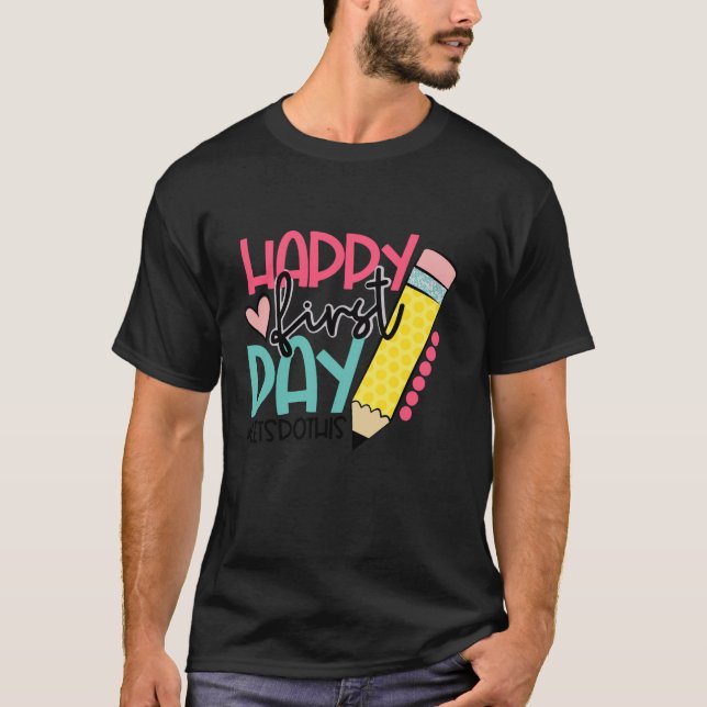 T-shirt Joyeux Jour de l'École (Devant)