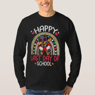 T-shirt Joyeux Jour De L'École Été Rottweiler Dabbing