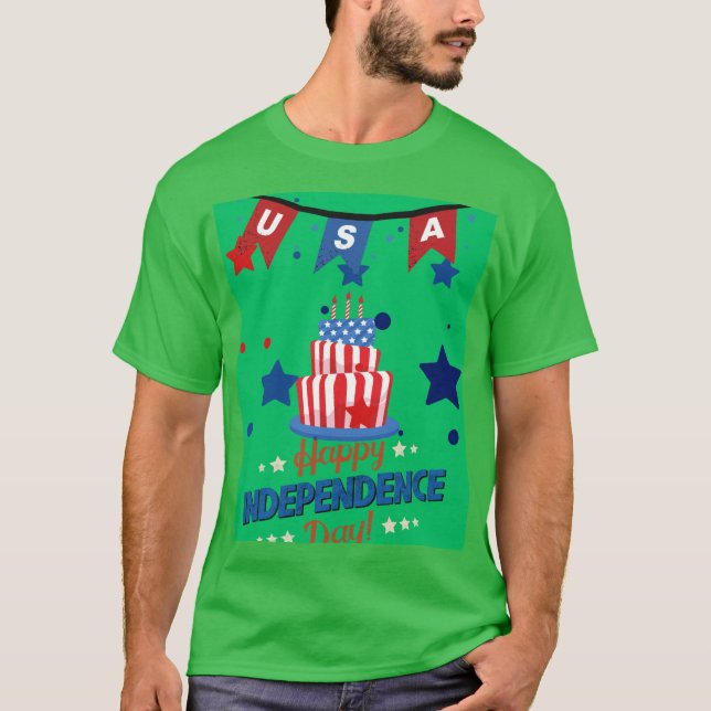 T-SHIRT JOYEUX JOUR DE L'INDÉPENDANCE (Devant)
