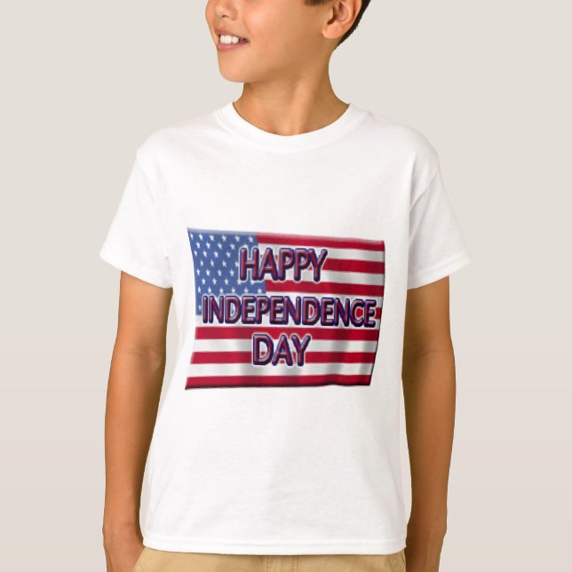 T-shirt Joyeux Jour de l'Indépendance (Devant)