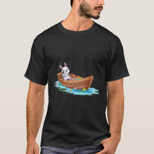 T-shirt Joyeux Jour de Pâques Bunny Pêcheur Pêcheur Enfant