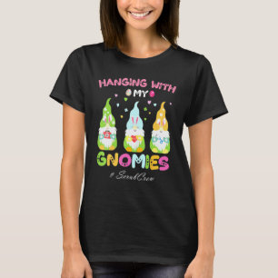 T-shirt Joyeux jour de Pâques en compagnie de mes gnomes S