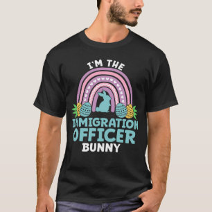 T-shirt Joyeux jour de Pâques Je suis l'agent d'immigratio