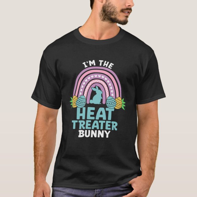 T-shirt Joyeux jour de Pâques Je suis le Chauffeur Bunny (Devant)