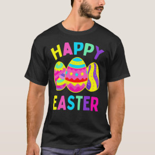 T-shirt Joyeux jour de Pâques mignonne chasse aux oeufs co