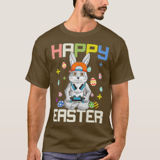 T-shirt Joyeux Jour de Pâques Oeuf Lapin Drôle Garçons Fil