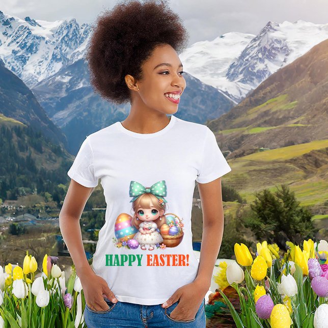 T-shirt Joyeux jour de Pâques - Oiseau (Créateur téléchargé)