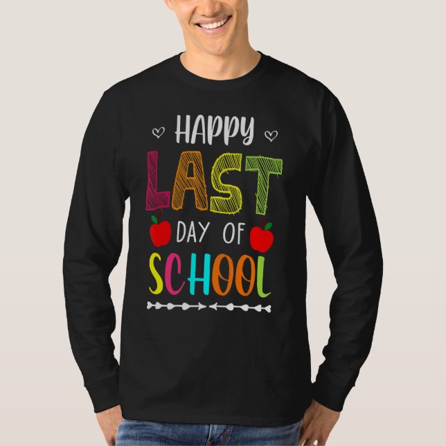 T-shirt Joyeux Jour De Pause Été À L'École Enseignant Frid (Devant)