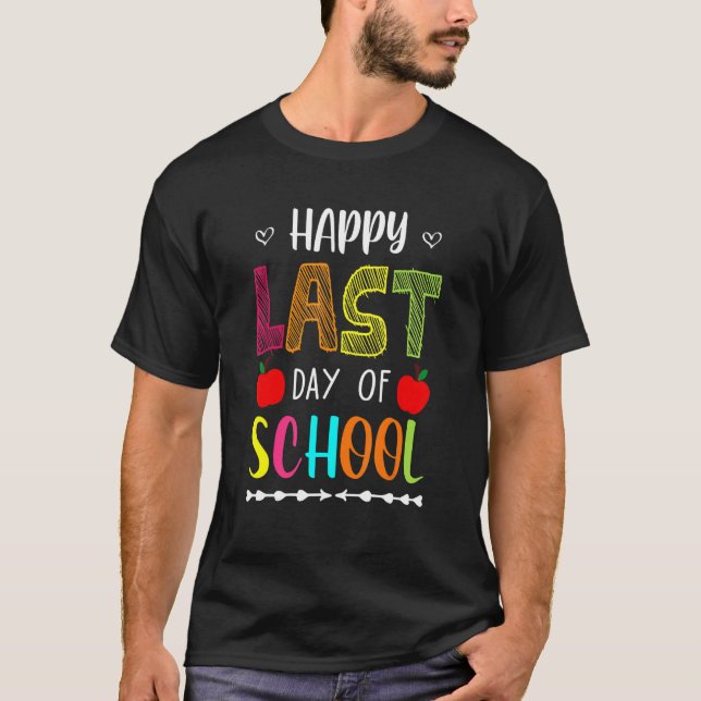 T-shirt Joyeux Jour De Pause Été À L'École Enseignant Frid (Devant)