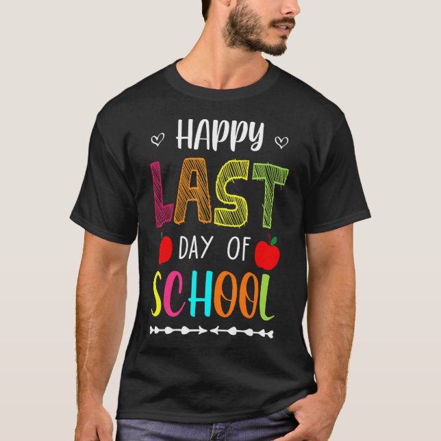 T-shirt Joyeux Jour De Pause Été À L'École Enseignant Frid (Devant)