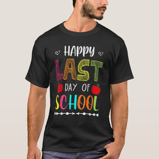 T-shirt Joyeux Jour De Pause Été À L'École Enseignant Frid (Devant)