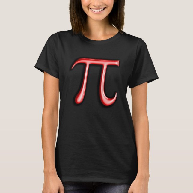 T-shirt Joyeux Jour de Pi 14 mars Symbole de Pi Rouge 3 14 (Devant)