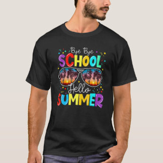 T-shirt Joyeux Jour Dernier De L'École Enseignant De 2E An