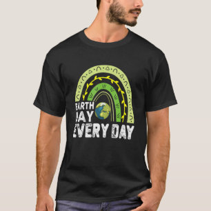 T-shirt Joyeux Jour des terres chaque jour Rainbow Fun Avr