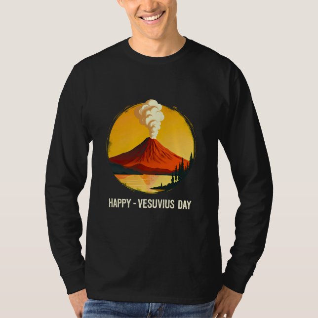 T-shirt Joyeux jour du Vésuve (Devant)