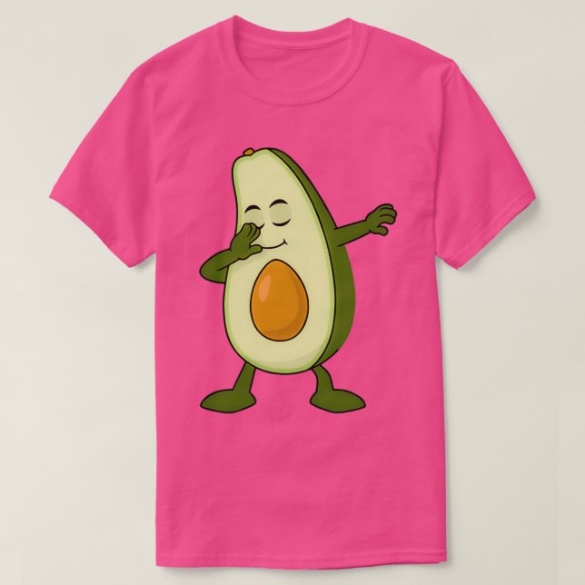 T-shirt Joyeux Jour National Avocado Green Cute Dabbing Av (Design devant)