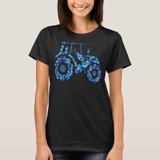 T-shirt Joyeux Jour Point Tracteur point mou (Devant)
