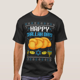 T-shirt Joyeux jours de Challah Noël dégueu Hanukkah