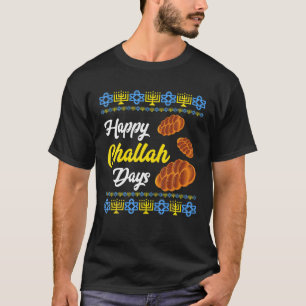 T-shirt Joyeux Jours de Challah Pain Roll de Challah Hanou
