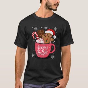T-shirt Joyeux Joyeux Et Lumineux Pain D'Oeuvre De Noël Ho