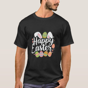 T-shirt Joyeux Joyeux Jour de lapin lapin de Pâques