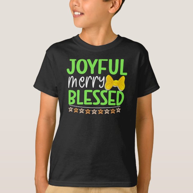 T-shirt Joyeux Joyeux Joyeux Béni-81053 (Devant)