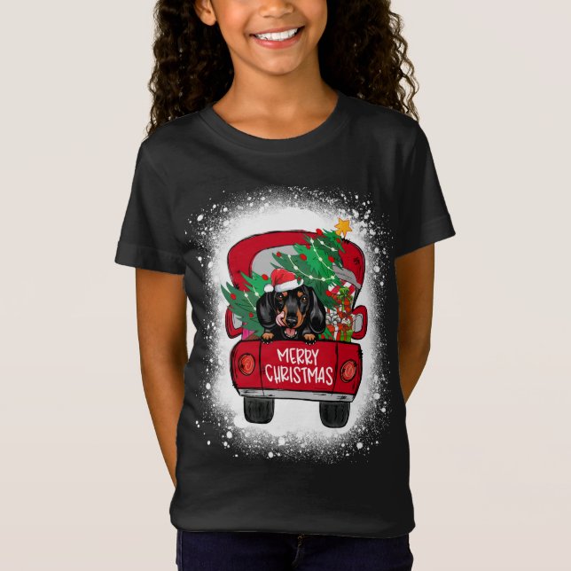 T-Shirt Joyeux Joyeux Noël Bleu (Devant)