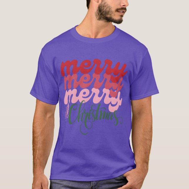 T-shirt Joyeux Joyeux Noël drôle (Devant)