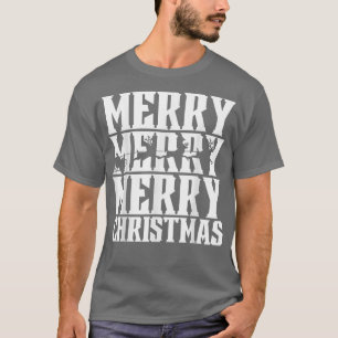 T-shirt Joyeux Joyeux Noël Santas Sleigh & Flying