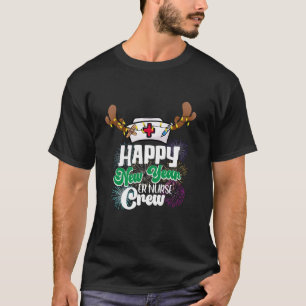 T-shirt Joyeux Joyeux Nouvel An FER Équipement Infirmière