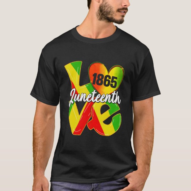 T-shirt Joyeux Junenth est mon jour de l'indépendance Blac (Devant)
