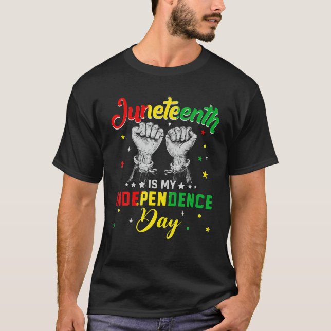 T-shirt Joyeux Junetdix Black Pride Retro Black Histoire (Devant)