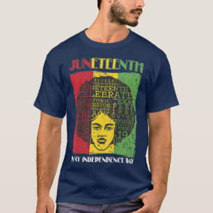 T-shirt Joyeux Junetdix Black Pride Retro Black History M