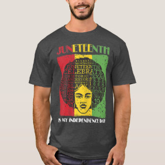 T-shirt Joyeux Junetdix Black Pride Retro Black History M