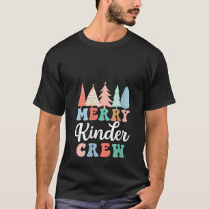 T-shirt Joyeux Kinder Crew Kindergarten Enseignant Kid Chr