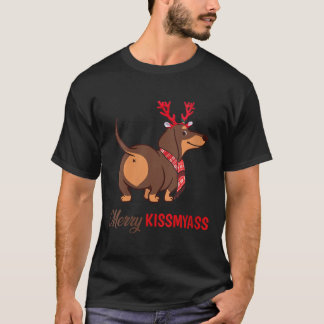 T-shirt Joyeux Kissmyass Da Rennes de Noël Da