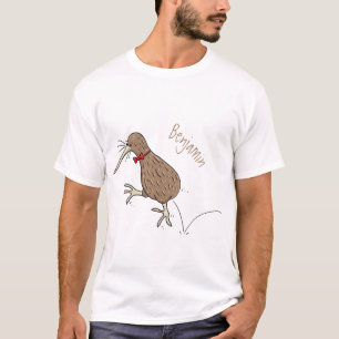 T-shirt Joyeux kiwi de saut avec dessin de cravate arc