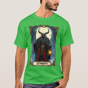 T-shirt Joyeux Krampus Carte Tarot Noël Horreur de neige m