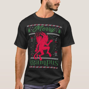 T-shirt Joyeux Krampus Noël Noël Noël Noël Horreur Doux la