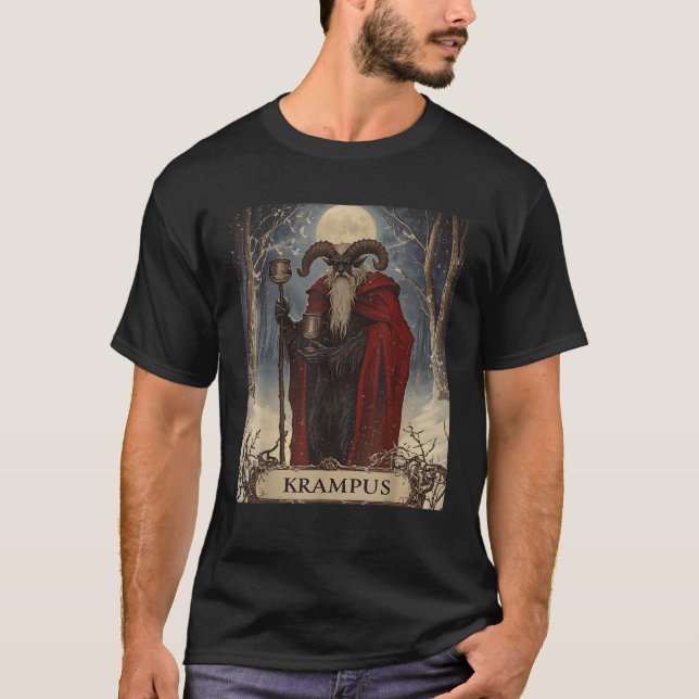 T-shirt Joyeux Krampus Pyjama Drôle Noël Horreur laid S (Devant)