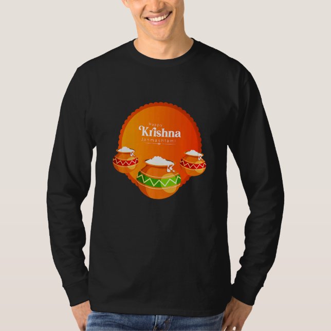 T-shirt Joyeux Krishna Janmashtami (Devant)