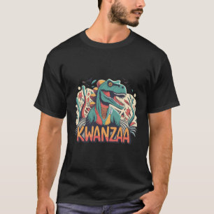 T-shirt Joyeux Kwanzaa T Rex Dinosaur Kwanzaa