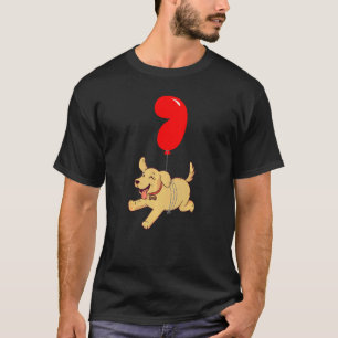 T-shirt Joyeux Labrador 7e anniversaire de la fête de ball