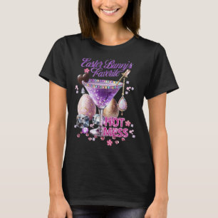 T-shirt Joyeux lapin de Pâques Favori Hot Mess Cute Martin