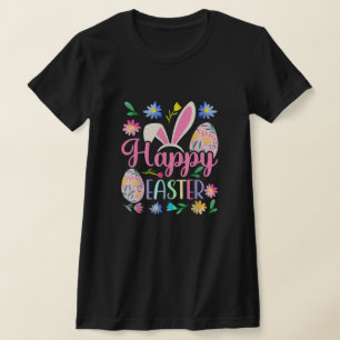 T-shirt Joyeux lapin de Pâques Printemps Oeuf de Pâques Pâ