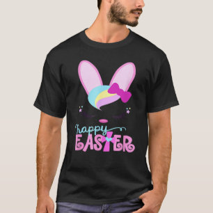 T-shirt Joyeux Lapin de Pâques Sleeping Visage Filles chré