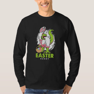T-shirt Joyeux lapin de Pâques T Rex Dino Rabbit chasse au